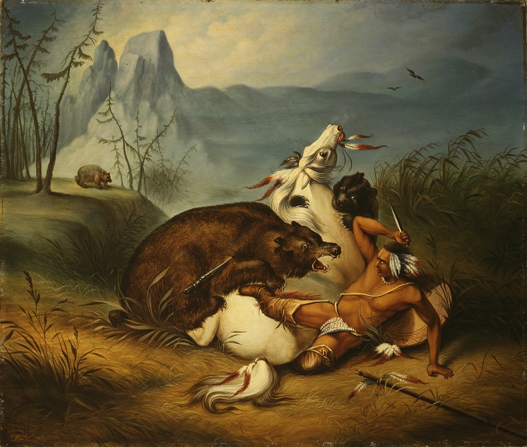 Indian_Bear_Fight,_anonymous_painter_(mid-19th_century).jpg